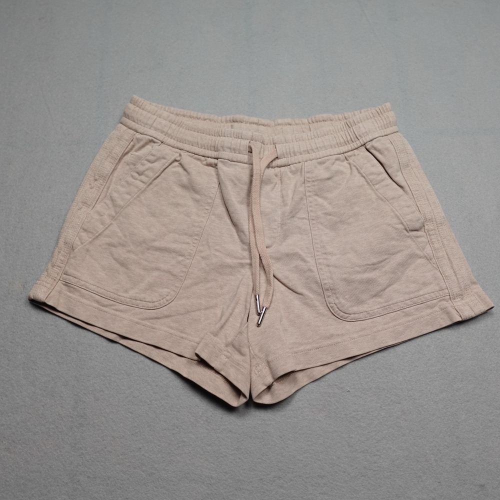 Athleta Farallon Heathered Shorts Womens 2 Light Rose Pink Drawstring 4" jogger